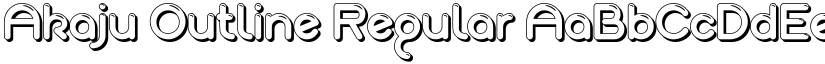 Akaju Outline Regular font