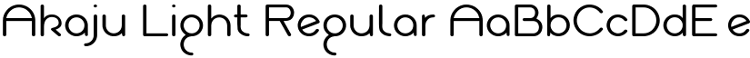 Akaju Light Regular font