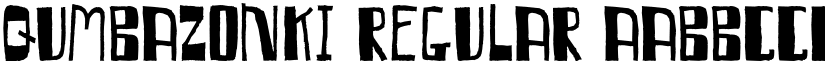 Qumbazonki Regular font