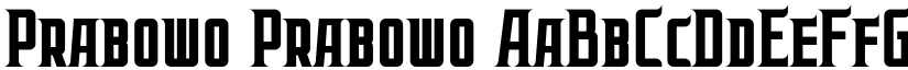 Prabowo Prabowo font