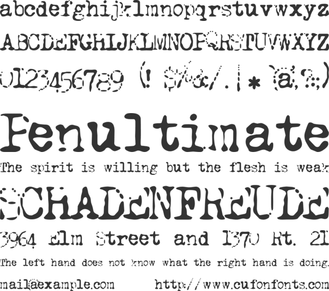 LL Tippa font preview