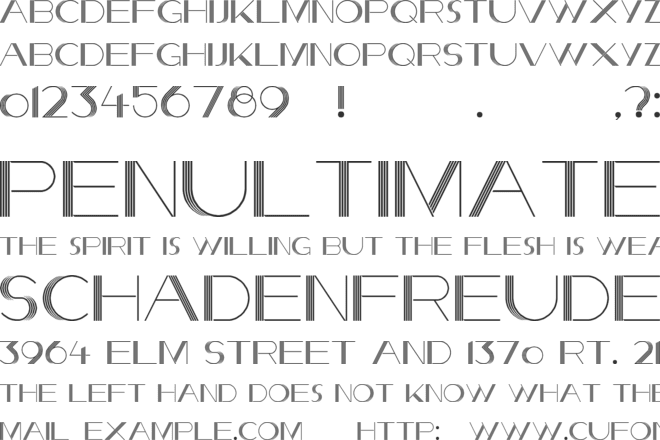 She Stole the Night font preview