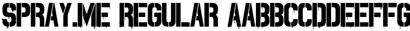 Spray.ME Regular font