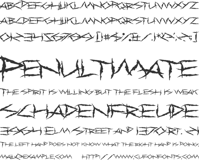 Primal Dream font preview