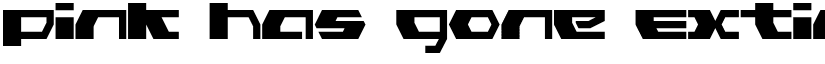 Pink Has Gone Extinct Regular Regular font