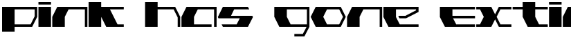 Pink Has Gone Extinct Thin Regular font