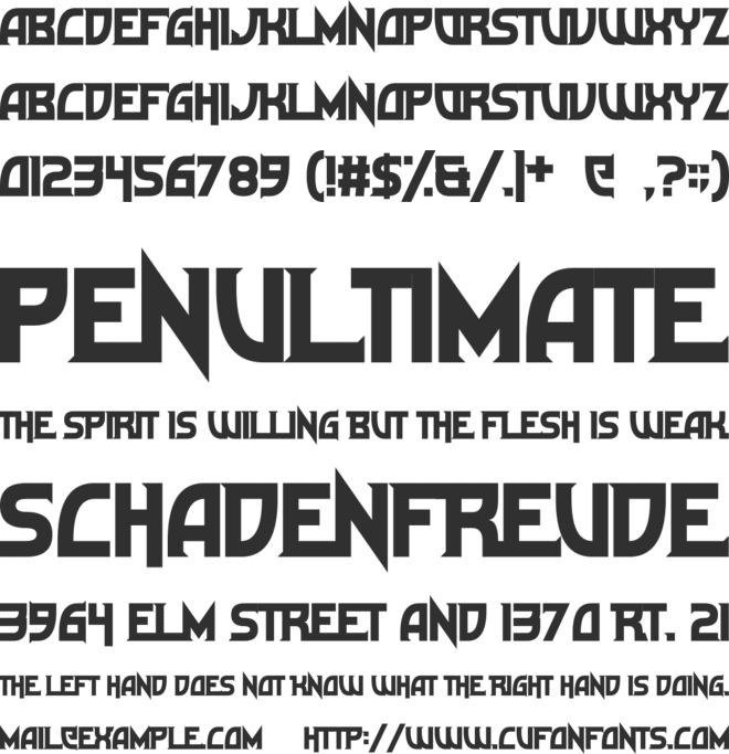 Ultramarine font preview