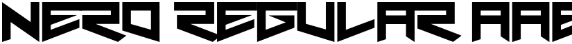 Nero Regular font