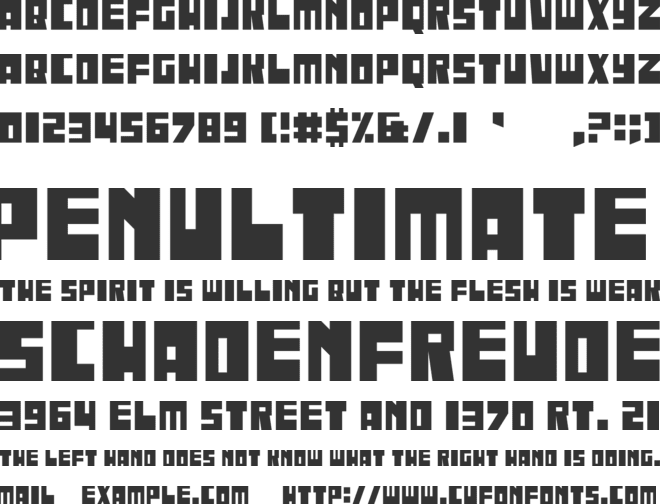 Iregula font preview