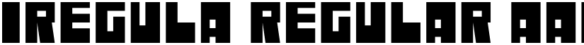 Iregula Regular font