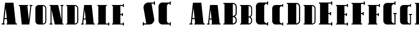 Avondale SC font
