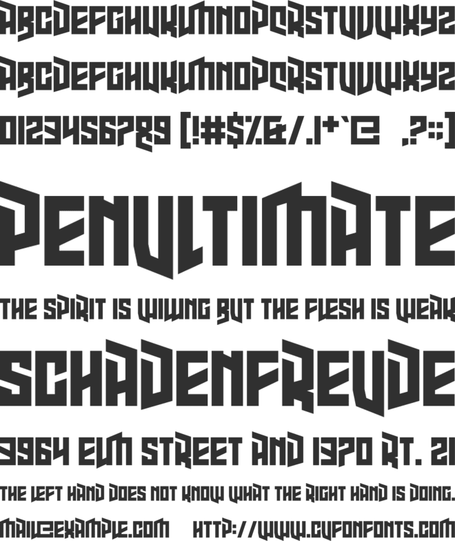 High Jinks font preview