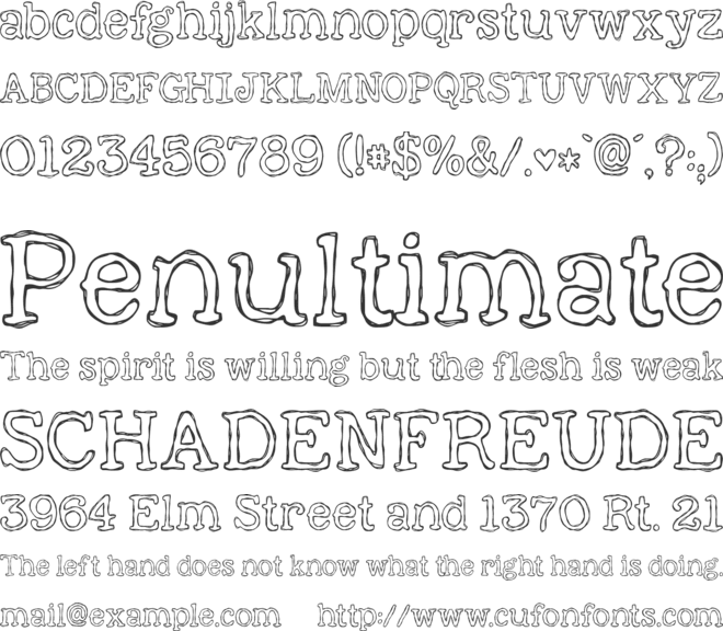 KG Already Home font preview