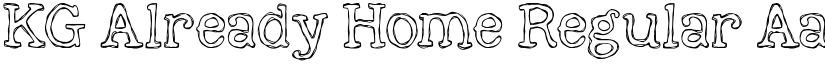 KG Already Home Regular font