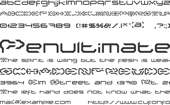 Nakki LDR font preview