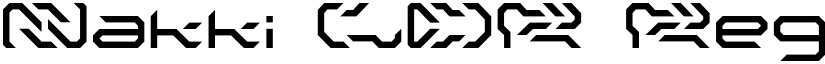 Nakki LDR Regular font