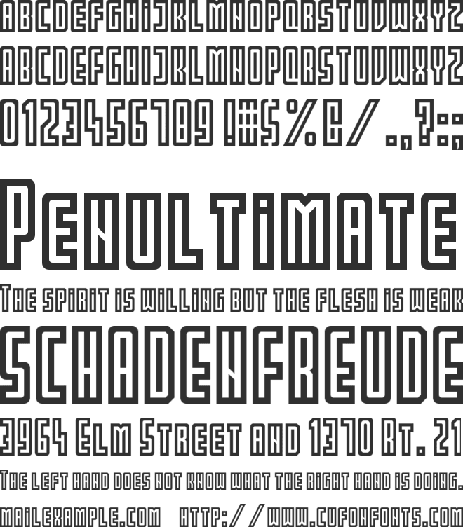 PARTIN font preview
