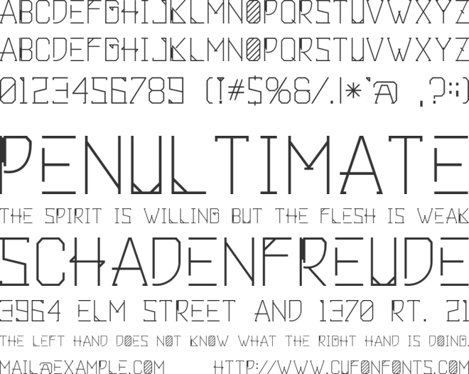 Khemala font preview