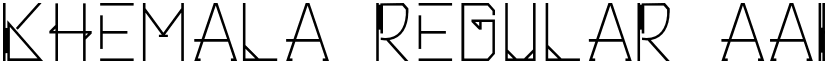 Khemala Regular font
