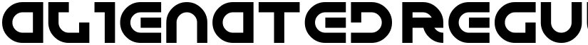 Alienated Regular font