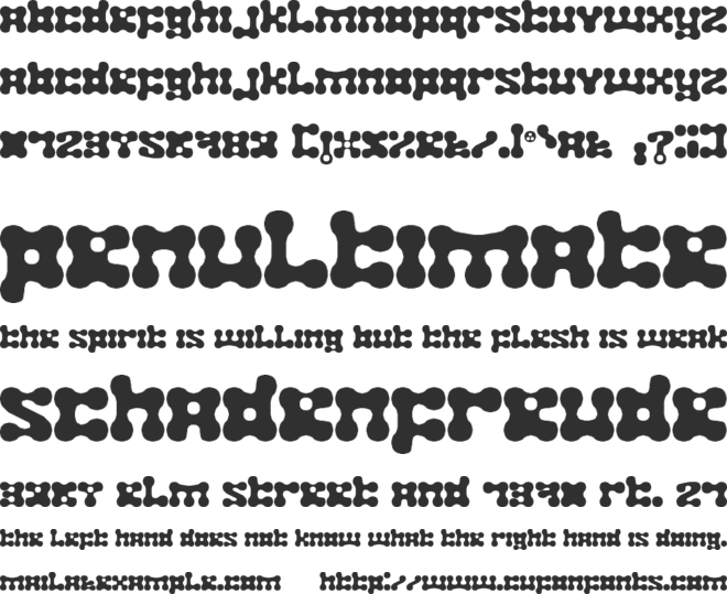 Plastelina font preview
