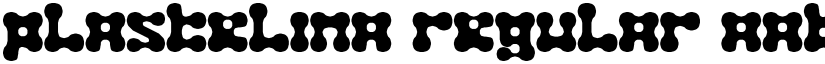 Plastelina Regular font
