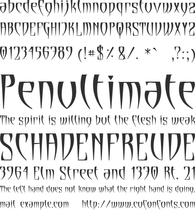 Cryptik font preview
