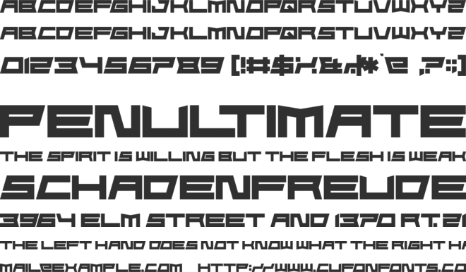 FoughtKnight Die font preview