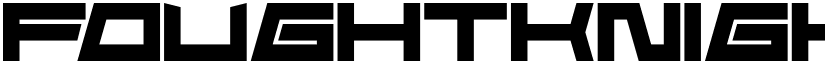 FoughtKnight Die Regular font