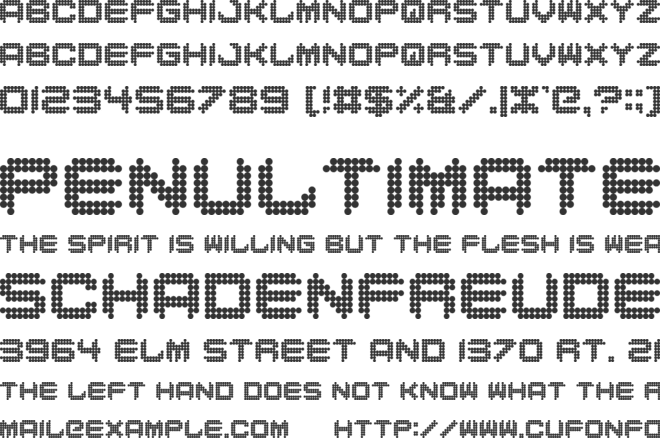 Dance Floor font preview