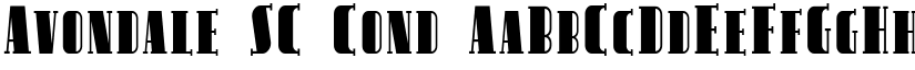 Avondale SC Cond font