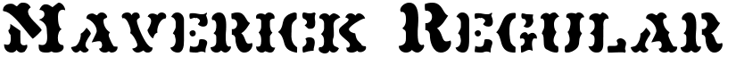 Maverick Regular font
