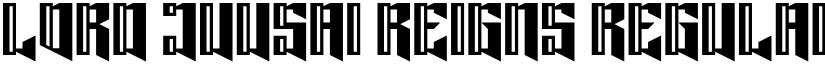 Lord Juusai Reigns Regular font