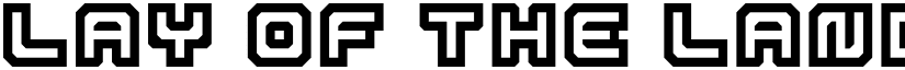 Lay Of The Land Regular font