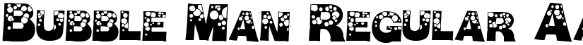 Bubble Man Regular font