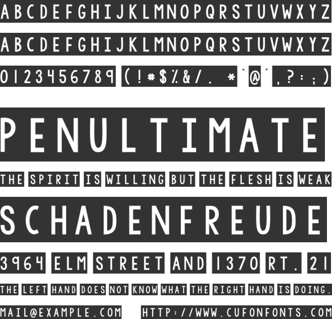 KG Defying Gravity font preview