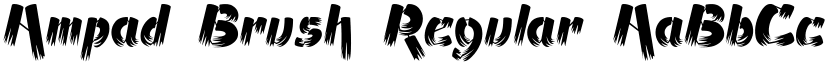 Ampad Brush Regular font