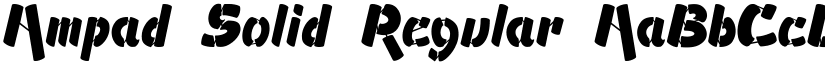 Ampad Solid Regular font