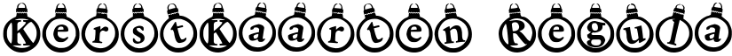 KerstKaarten Regular font