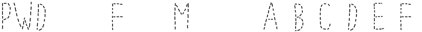PWDottedFont Medium font