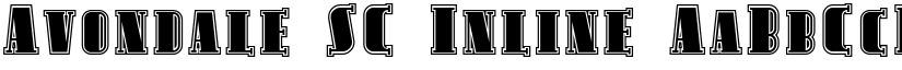 Avondale SC Inline font