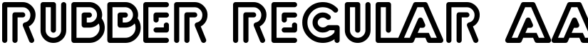 Rubber Regular font