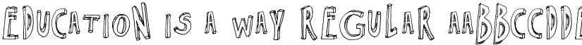 Education is a Way Regular font