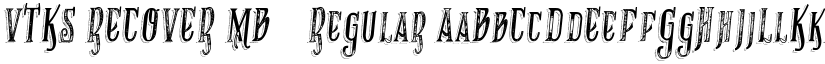 VTKS RECOVER MB 1 Regular font