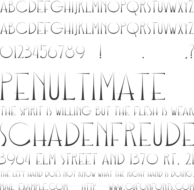 Bangkit font preview