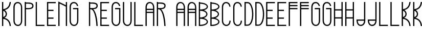 Kopleng Regular font