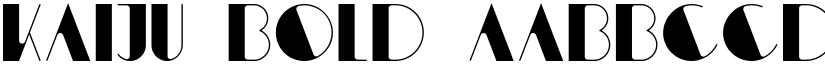Kaiju Bold font