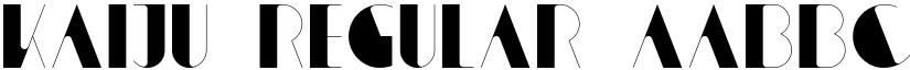 Kaiju Regular font