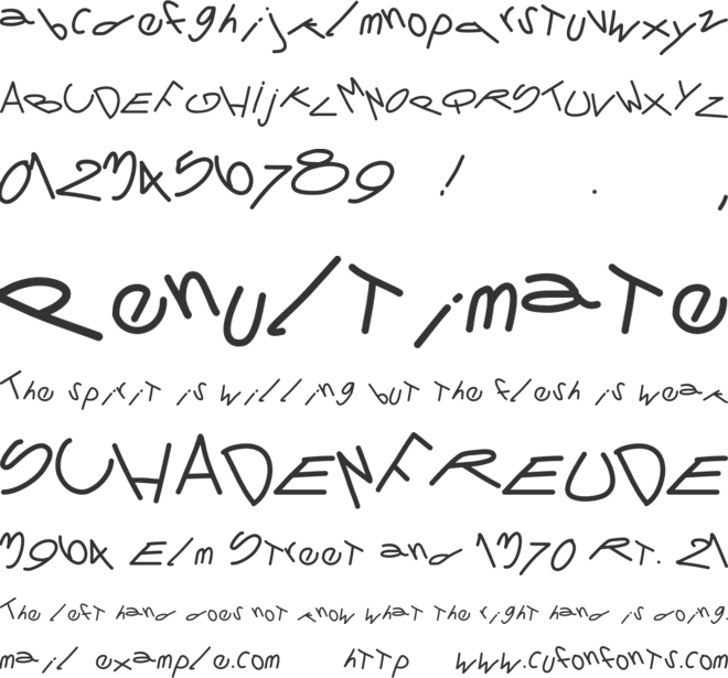 PWTornado font preview