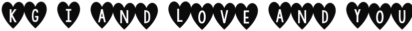 KG I And Love And You font download
